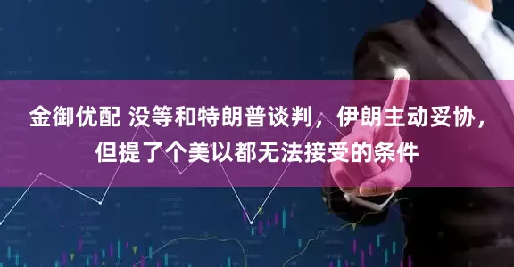 金御优配 没等和特朗普谈判，伊朗主动妥协，但提了个美以都无法接受的条件