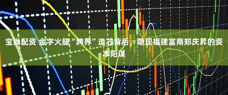 宝尚配资 金字火腿“跨界”造芯背后，隐现福建富商郑庆昇的资本阳谋